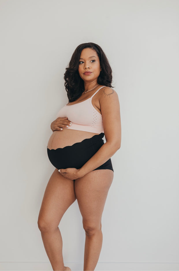 Lilou Maternity Sleeping Bamboo Lightweight Bralette - Black – Angel  Maternity USA
